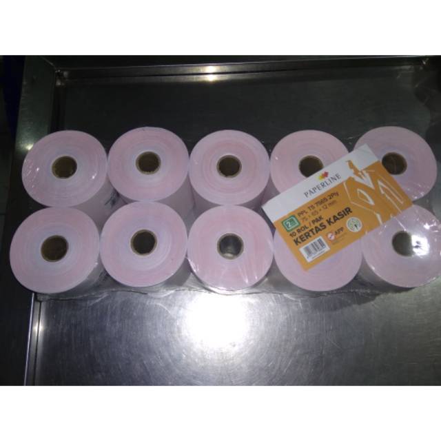 

Kertas kasir 2 ply 75*65mm paperline