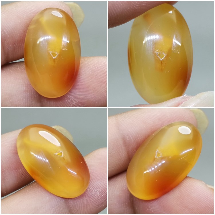 Batu Akik Combong Golden Original Kode R113