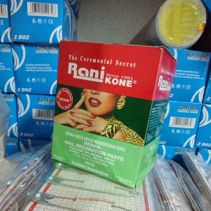 GPA Ranikoni Henna pasta Dekorasi kuku grosir (12pcs)