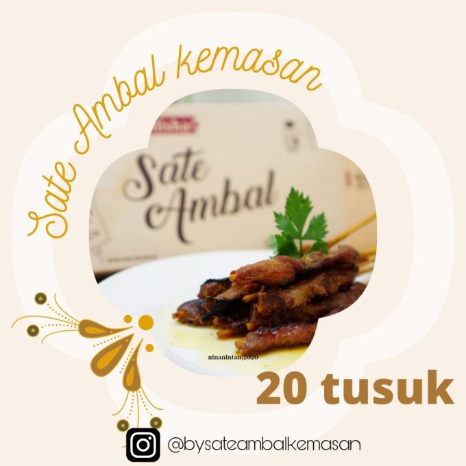 ALLISHA Sate Ambal Kemasan isi 20 tusuk ( ayam negeri)
