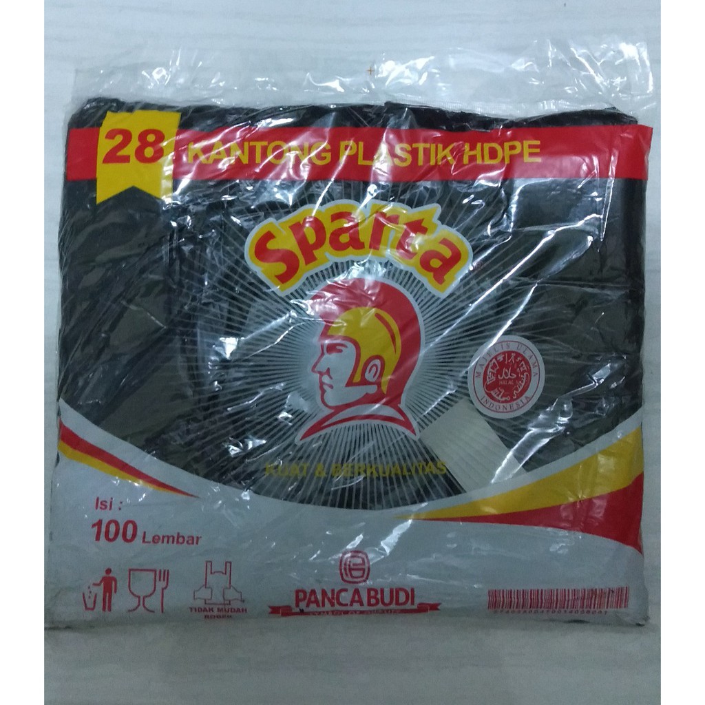 KANTONG PLASTIK HDPE HITAM NO 28 SPARTA