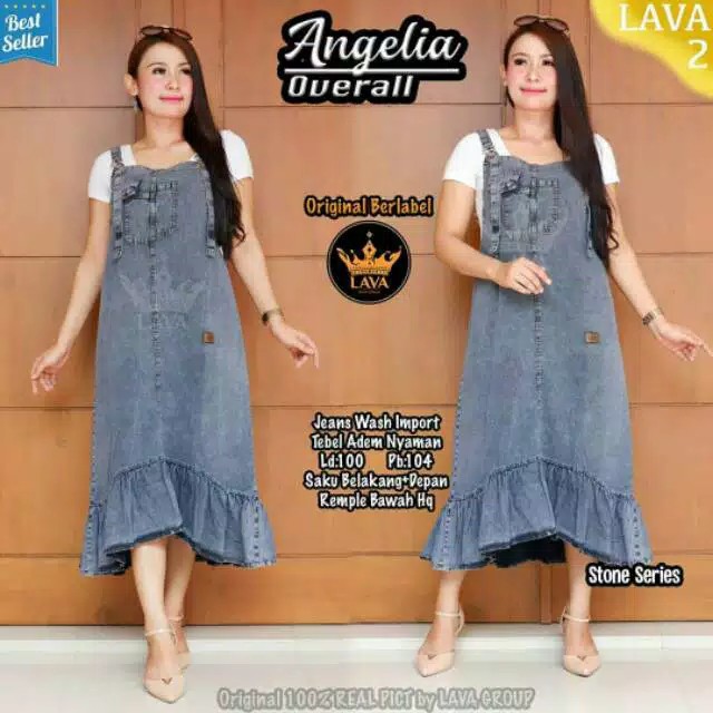 ANGELIA OVERALL MATT JEANS WASH HIGH QUALITY