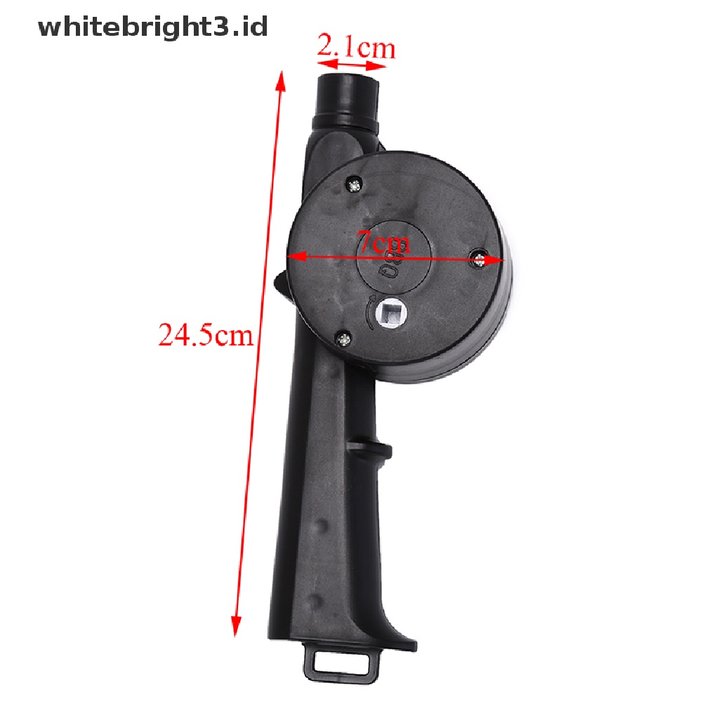 (whitebright3.id) Kipas Angin blower bbq Tenaga Engkol Tangan Untuk Piknik / outdoor