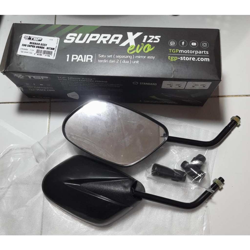 Mirror Assy TGP Kaca spion TGP Evo Supra Honda Hitam