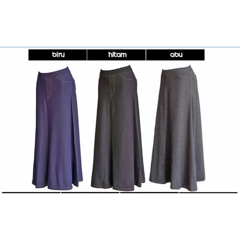 Hot Sale Limited Rok Panjang Soft Denim Beige Berkualitas