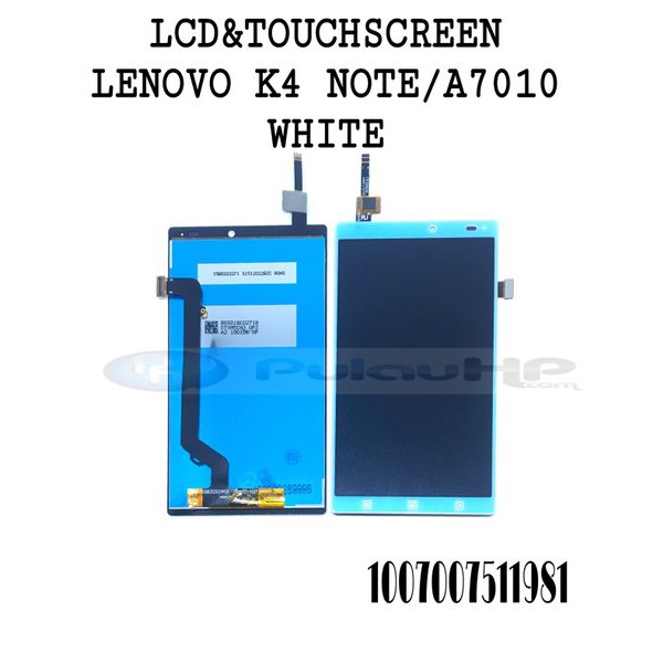 LCD TOUCHSCREEN LENOVO K4 NOTE A7010 WHITE Murah