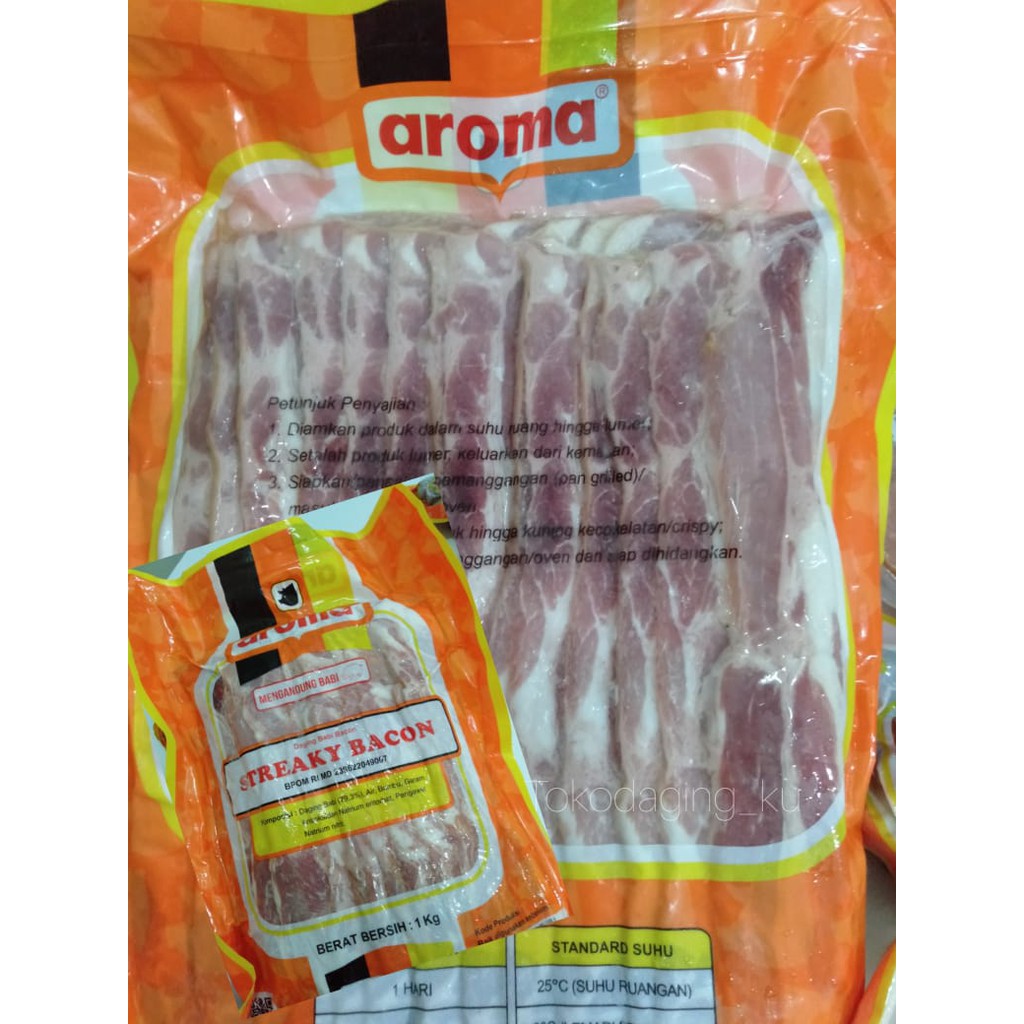 

Pork Streaky Bacon 1 kg (AROMA)