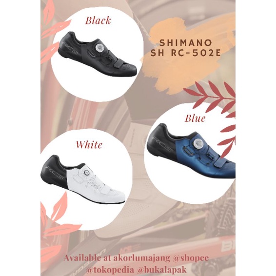 Sepatu shoes shimano roadbike RC502 E RC-502 E wide 40 41 42 43
