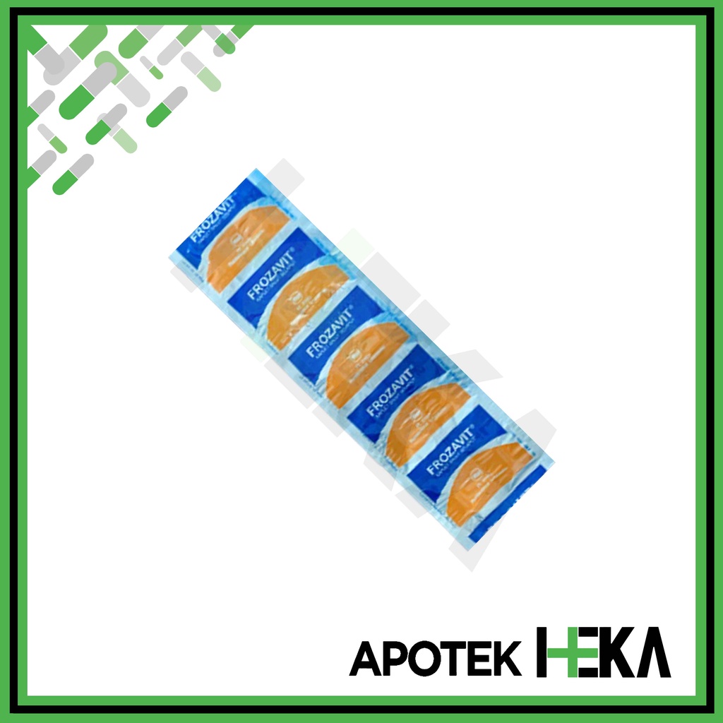 Frozavit Kaplet Strip isi 10 Tablet - Vitamin C E Zinc (SEMARANG)