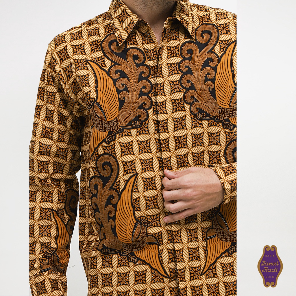 DANAR HADI - Kemeja Batik PA Kawung Merak Kembar - KWMB.78.0323 - Cokelat