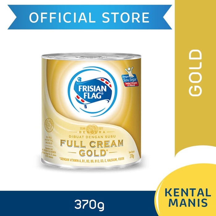 

Susu Kental Manis Frisian Flag Kaleng Gold 370g Susu Bendera