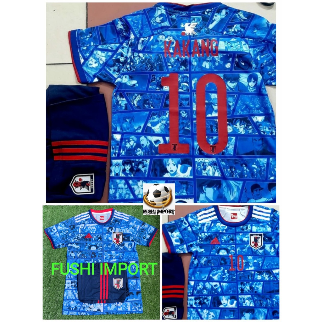 Setelan Jersey Baju Bola Jepang Special Anime Kids Anak 2021 2022 Fullset Satu Set Grade Ori