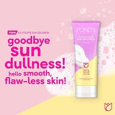 Pond's Ex-Foliate Sun Dullness Facial Foam | Ponds Ex-Foliate Sun Dullness Daily Facial Scrub