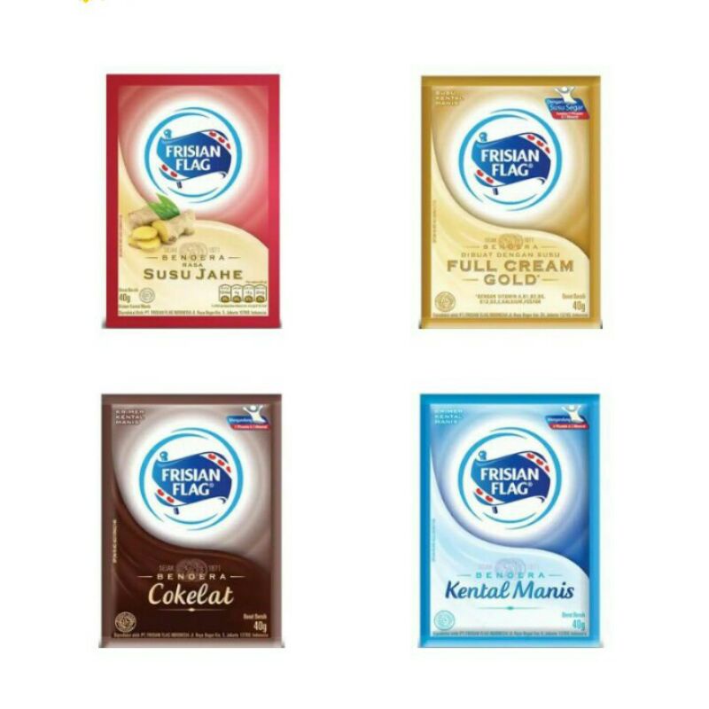 

Susu Kental Manis Frisian Flag Sachet 40 gr All Variants