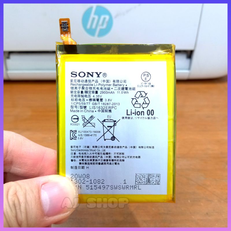 Baterai Batre Sony Xperia XZ XZ Dual XZs XZs Dual SOV35 F8331 G8231 LIS1632ERPC Original