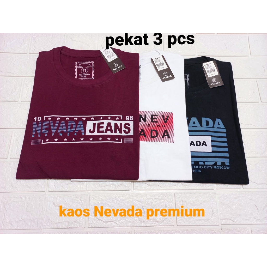 PROMO | KAOS NEVADA PEREMIUM | 3 PCS 100 RB | KAOS PRIA DISTRO | KAOS NEVADA PEREMIUM |KAOS NEVADA P