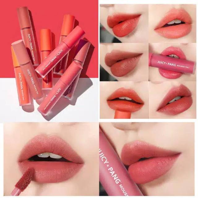 COD / APIEU JUICY PANG MOUSSE TINT PK01 CR01 BE01 lip tint MLBB my lips but better