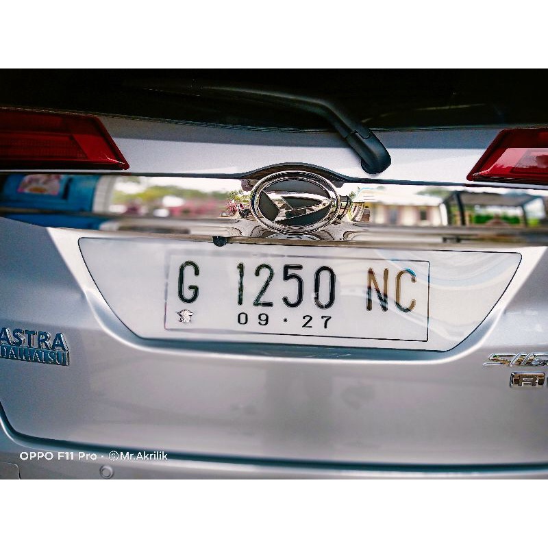 PlatMobil Dasar Putih#Plat variasi#Plat akrilik LED