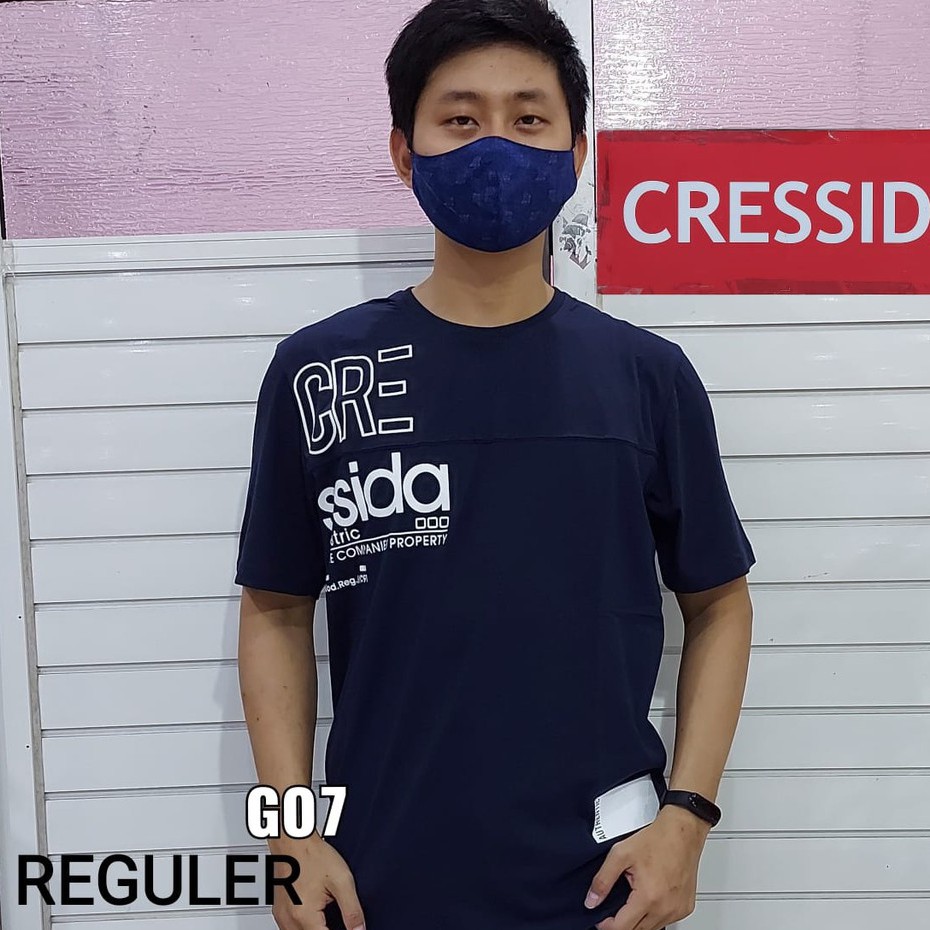 gos CRESSIDA KAOS Pakaian Pria Atasan Kaos Casual Santai Reguler Lengan Pendek Original