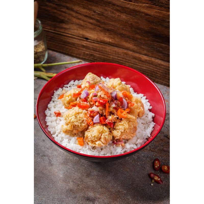 

Chicken Crispy Sambal Mattah Rice Bowl