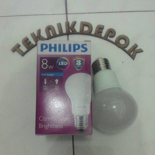 lampu LED 8 watt philips lampu rumah lampu penerang jalan bohlam neon