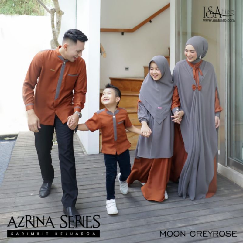 [SHONA] OPEN PO AZRINA SERIES BY ISA HIJAB ISAHIJAB SARIMBIT LEBARAN GAMIS COUPLE OPEN PRE ORDER BAJ