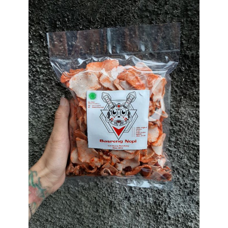 

Basreng Nopi Balado Daun Jeruk 2 ball isi 1kg