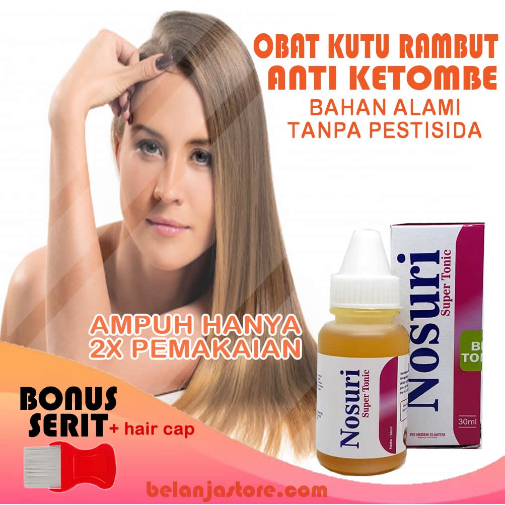 Gratis Sisir Kutu Nosuri Obat Untuk  Kutu Shampo Rambut  