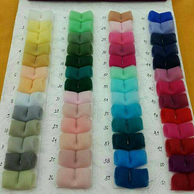  KAIN  TILE PRANCIS POLOS KAIN  TULLE POLOS BAHAN TILE 