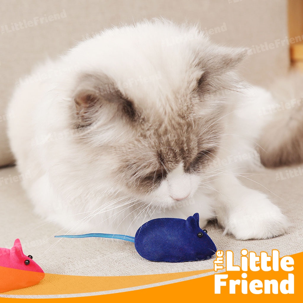 Cat Toy Mainan Kucing Berbentuk Simulasi Tikus Kecil Bunyi Plush On