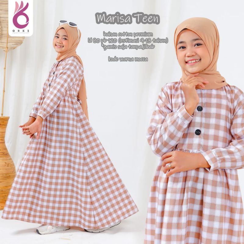 drees anak ,gamis anak bahan cotton premium usia 9-13 tahun tanpa hijab