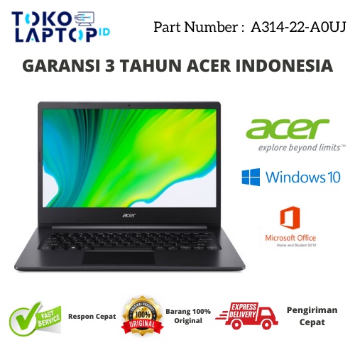 Acer Aspire 3 Slim A314-22 AMD 3020e 4GB 256GB WIN10+OHS