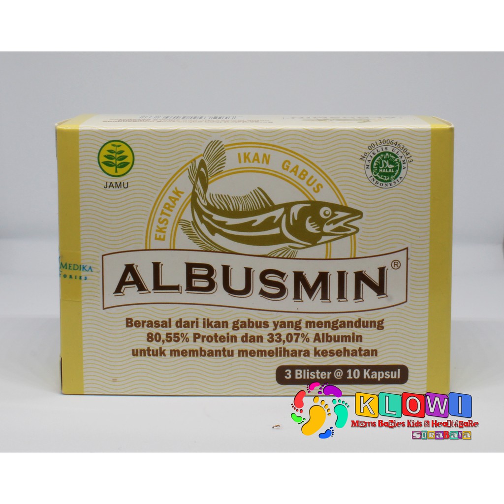 Albusmin 3 Blister / Suplemen Kesehatan / Ekstrak Ikan Gabus / Protein Tinggi Protein