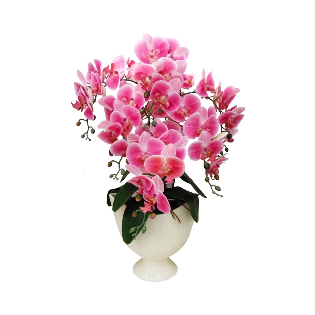 Bunga Artificial Plastik Hias Anggrek Premium Latex