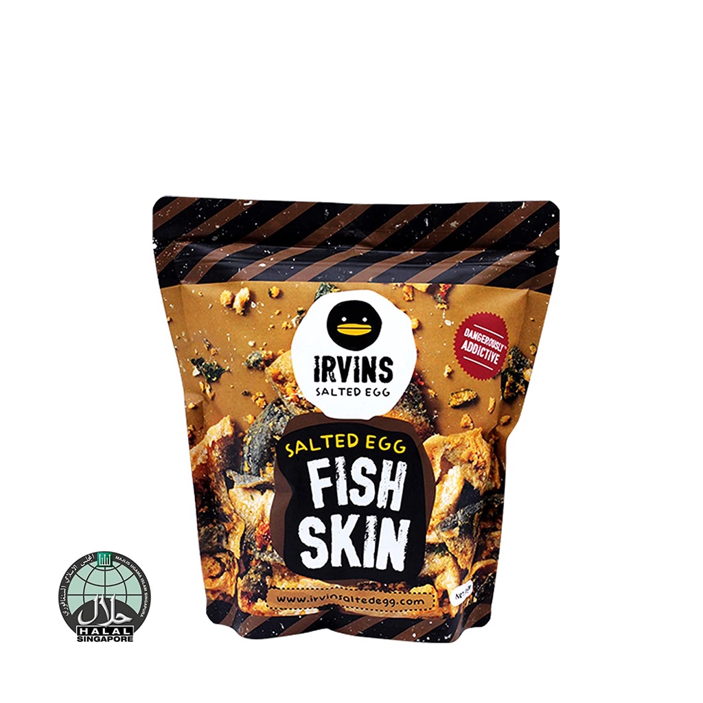 

Snack Irvins Fish Skin Salted Egg 105 Gram