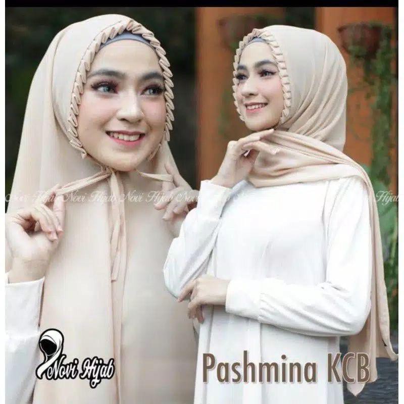 1KG MUAT 10PCS |  PASHMINA LIPIT TALI INSTAN HIJAB POLOS JILBAB FASHION WANITA MUSLIMAH SYARIAH