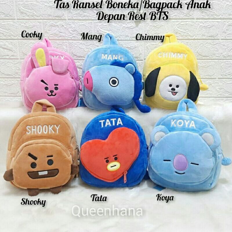 Tas Ransel Boneka Anak BTS / Backpack Anak BTS / Ransel Anak