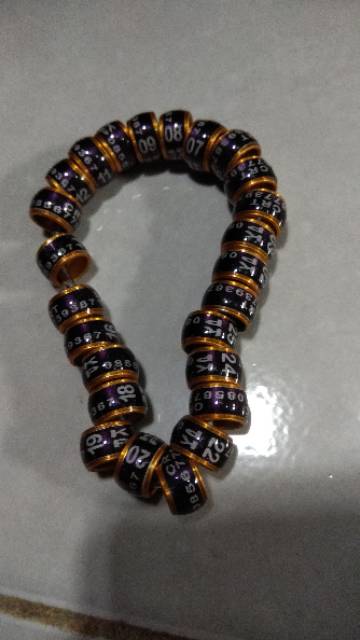 Ring Merpati & Nuri Donat Mk Laser list Gold  Tulisan Laser