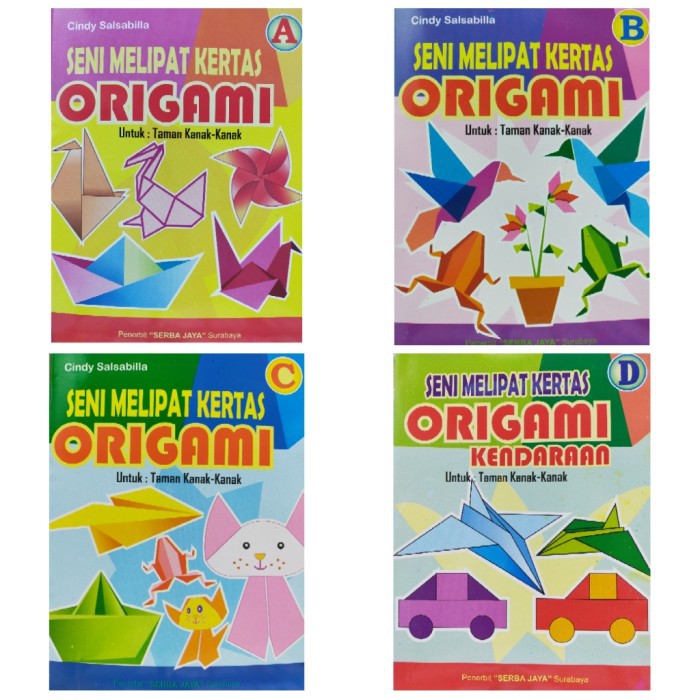 READY STOCK - BUKU SENI MELIPAT ORIGAMI UNTUK ANAK TK/PAUD - JILID C