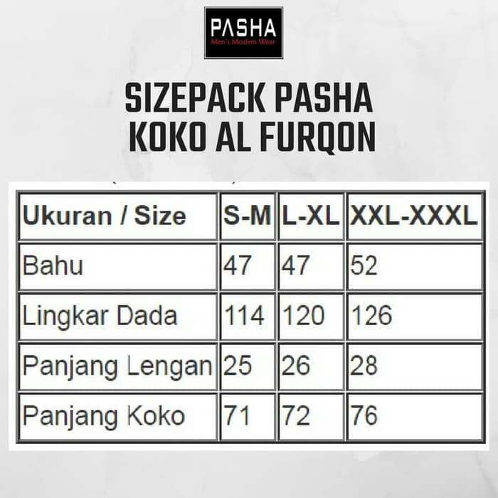 Fashion Muslim - Atasan - Baju Koko Pasha Koko Al Furqon Putih, Hitam Katun Elegan S-M, L-Xl, Xxl-