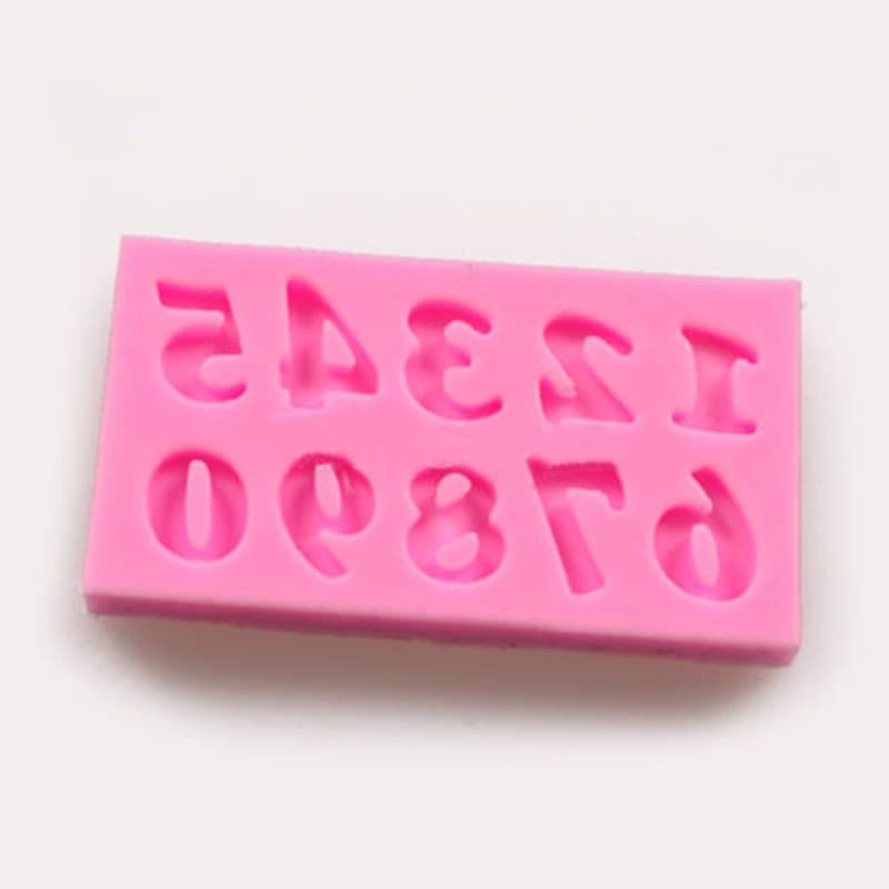 3D Silicone Mold Fondant Cake Decoration - 10 Number Shape