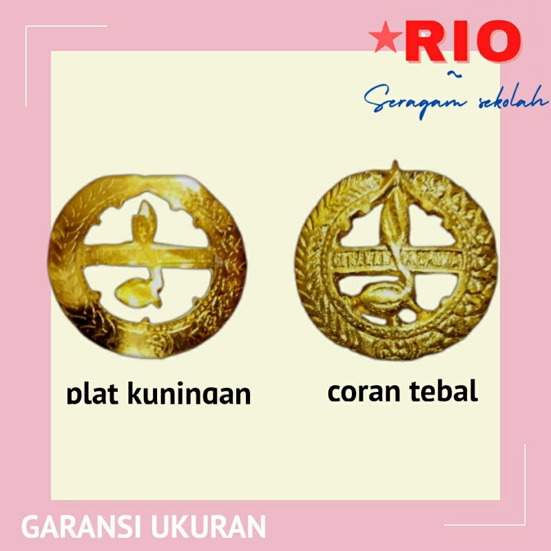 Emblim topi pramuka pembina putra / putri