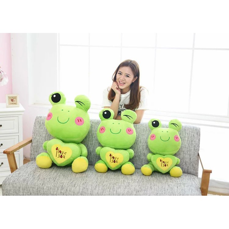 green frog soft toy