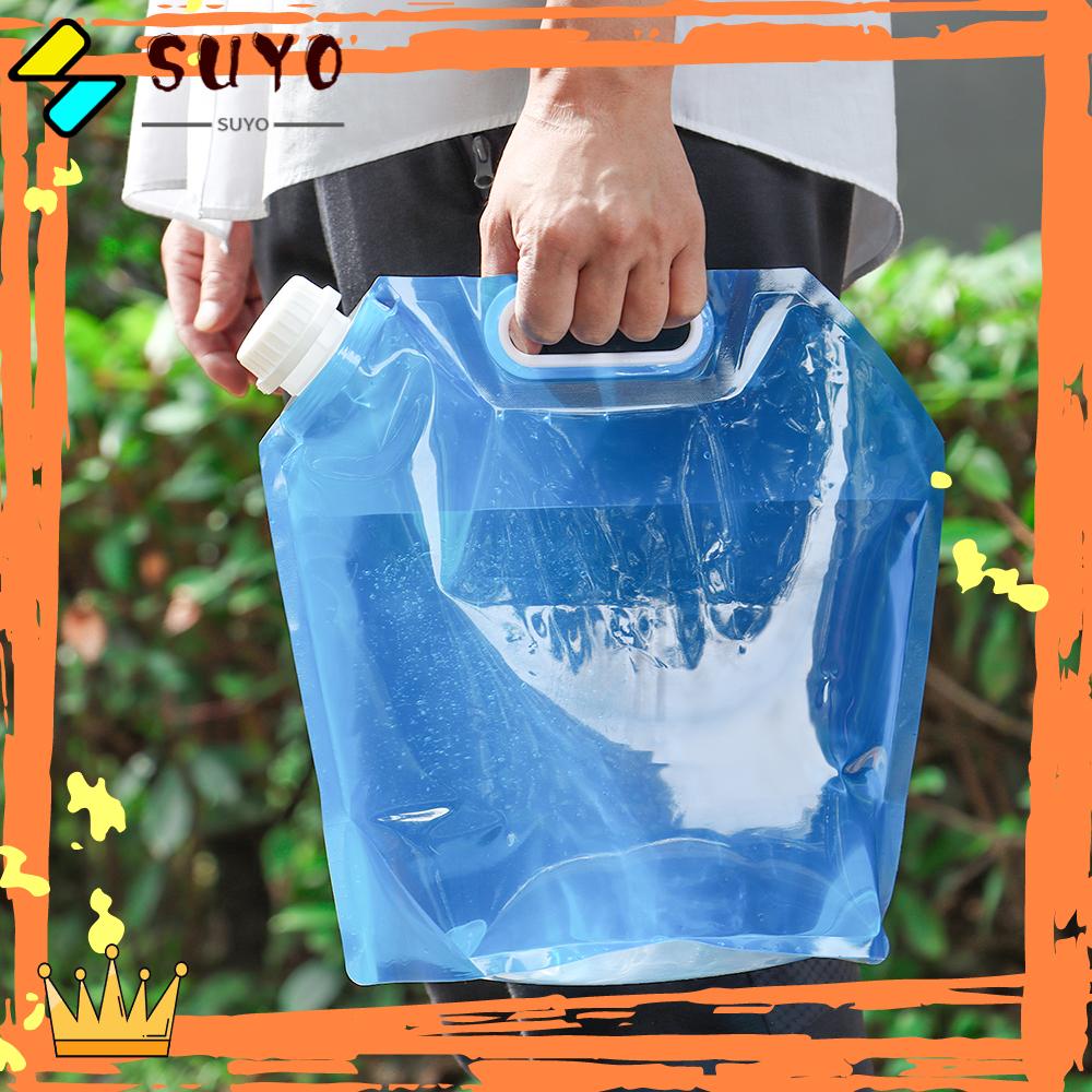 Suyo 1PC Wadah Air Minum Bahan Plastik Bebas BPA Untuk Outdoor / Riding / Mountaineer