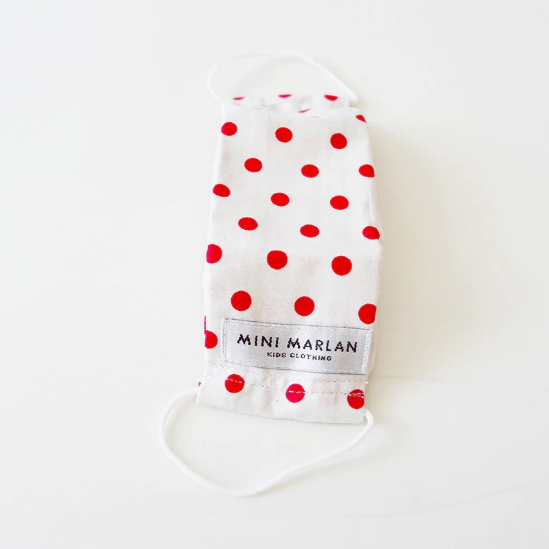 Mini Marlan Kids Mask Polkadot - Masker Kain Anak