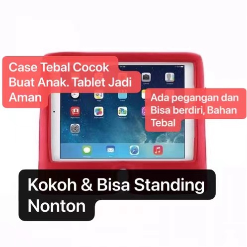 Kids Case Tablet Samsung Ipad Universal Standing Tahan Banting ShockProof Cocok Untuk Pemakaian Anak