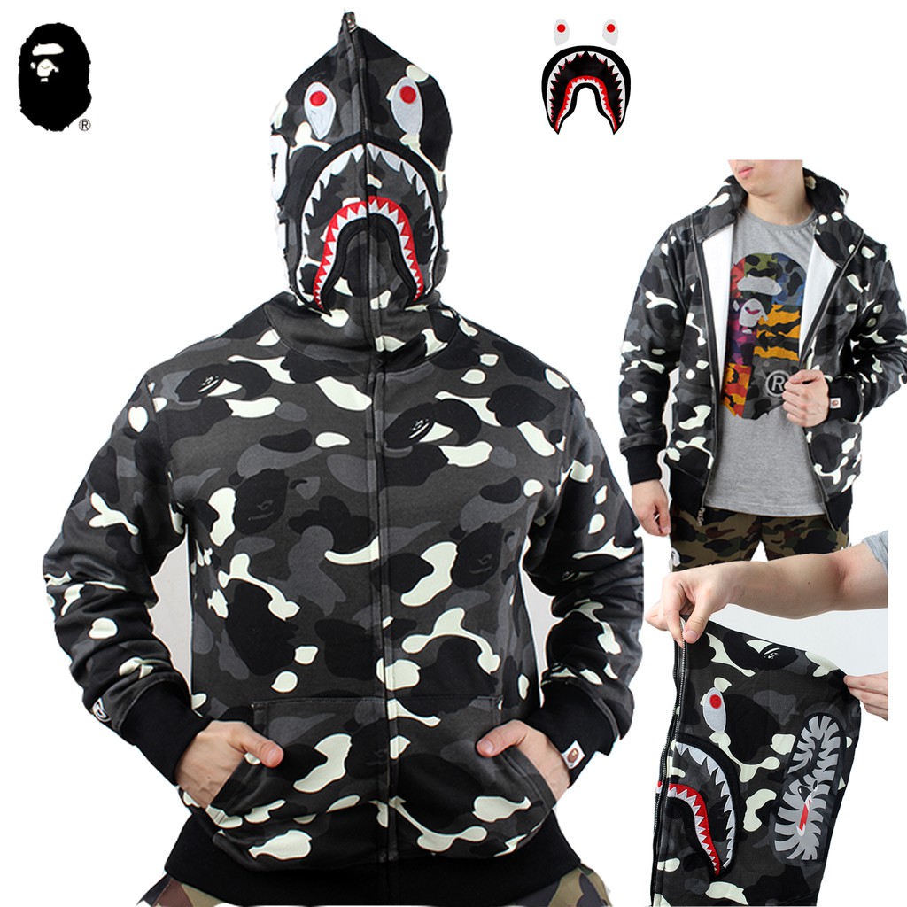 jaket bape shark original