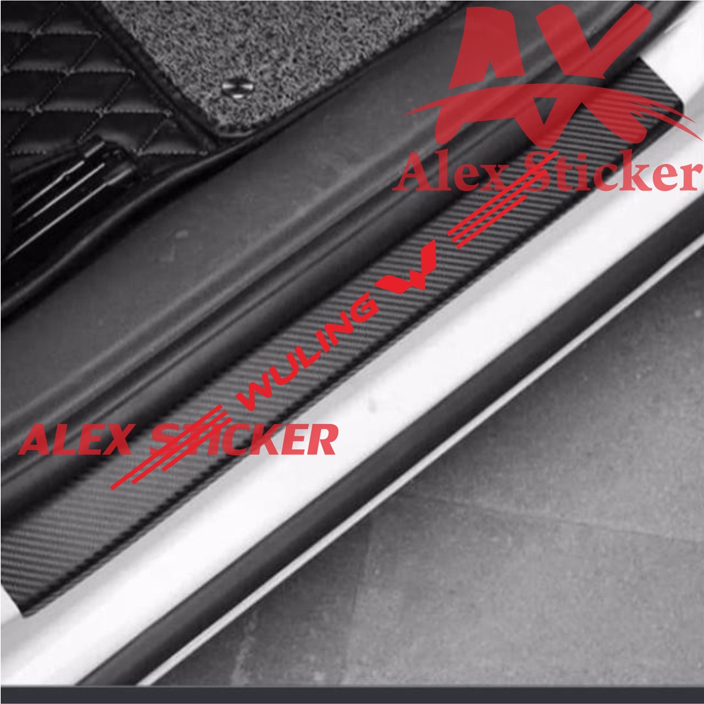 stiker sticker karbon 3d stiker mobil karbon wuling