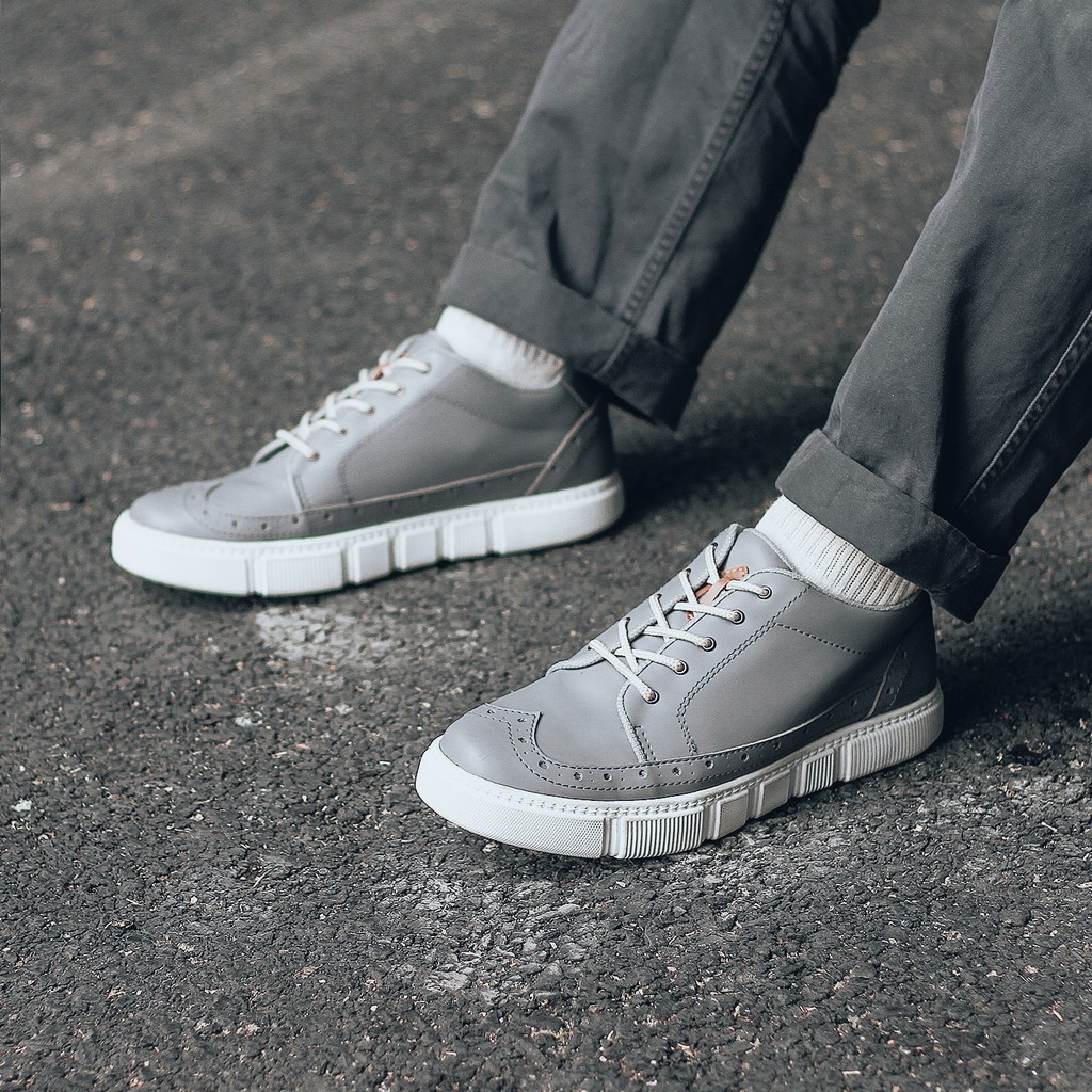 ZOLA GREY |FORIND x Lvnatica| Sepatu Sneakers Tali Santai Kasual Pria/Cowok/Men - Sneaker Footwear