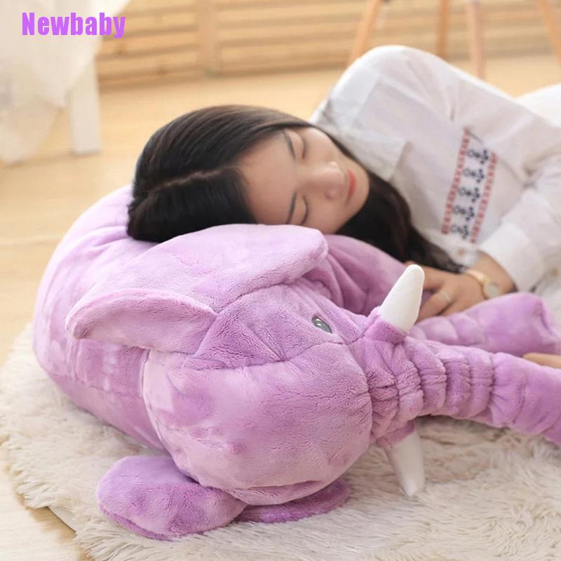 (Newbaby) Mainan Bantal Boneka Stuffed Plush Gajah Untuk Bayi / Anak